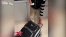 *TURKEY*  MAN tries to SMUGGLE WOMAN in a SUITCASE = busted! =