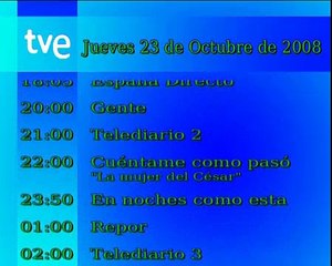 Despedida y cierre TVE 1 2008 simulado