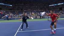 la danse de la serviette de Novak Djokovic à l'US Open