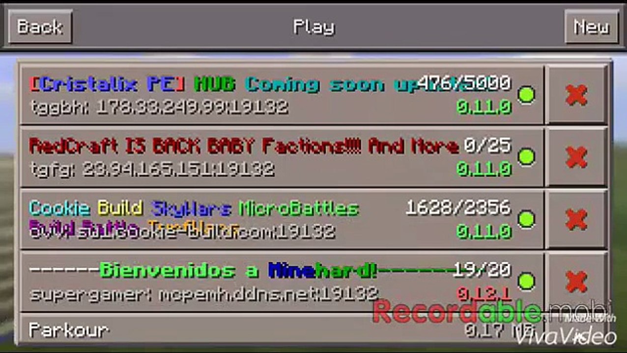 Fazendo Parkour no minecraft pe