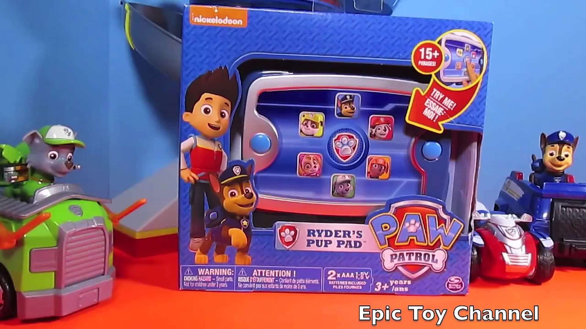 definitive latin svimmelhed PAW PATROL Nickelodeon Parody Ryder s Pup Pad Paw Patrol Toy Ryder s Tablet  REVIEW - video Dailymotion