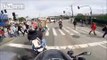 Motorbike cops hunt and bring back biker who tries to avoid police checkpoint in Brazil