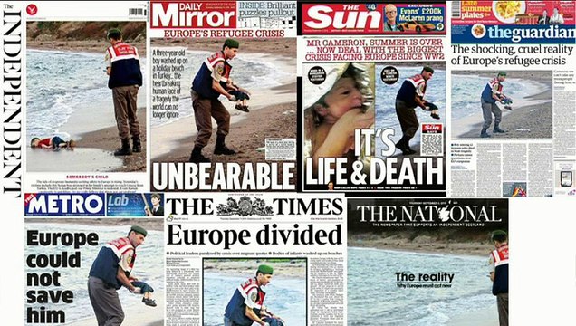 La Revue de Presse : Une photo à la Une de la presse britannique