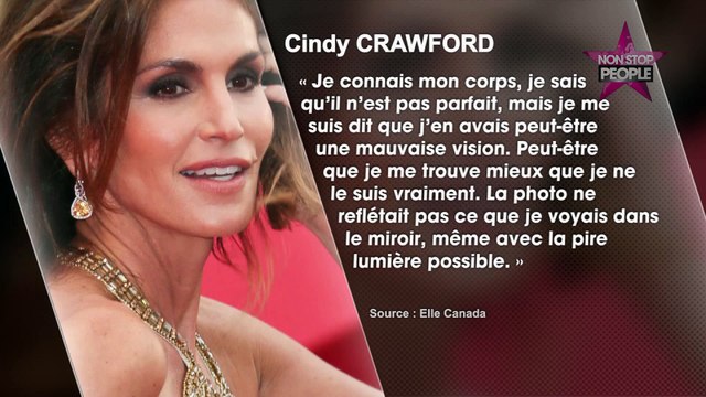 Cindy Crawford non retouchée, le mannequin toujours choqué par les photos buzz