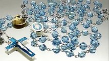 Crystallized by Swarovski Light Blue Crystal Beads Rosary
