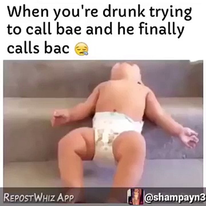 When you're drunk trying to call bae and he finally calls back _ Funny Videos 2015