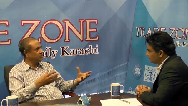 A.K. Memon hosting forum Zafar Iqbal - Prominent lawyer & CEO Delphi Institute of Management discussing at Trade Zone F