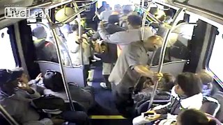 Man Assaults Woman, Attempts to Drag her off Cleveland Transit Bus