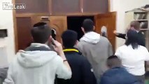 Gang of youths attack synagogue