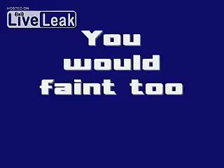 Woman farts while fainting