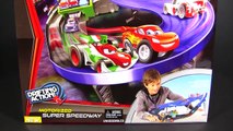 Micro Drifters Super Speedway Motorized Booster Track Cars 2 Disney Pixar Mattel Playset