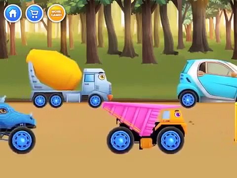 BIG PINK TRUCK at the car wash Car wash for kids Cartoon about CAR WASH CAR WASH cartoon