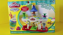 PLAY DOH Swirling Shake Shoppe Peppa Pig, Sesame Street Oscar, Ariel Eat Ice Cream DisneyCarToys