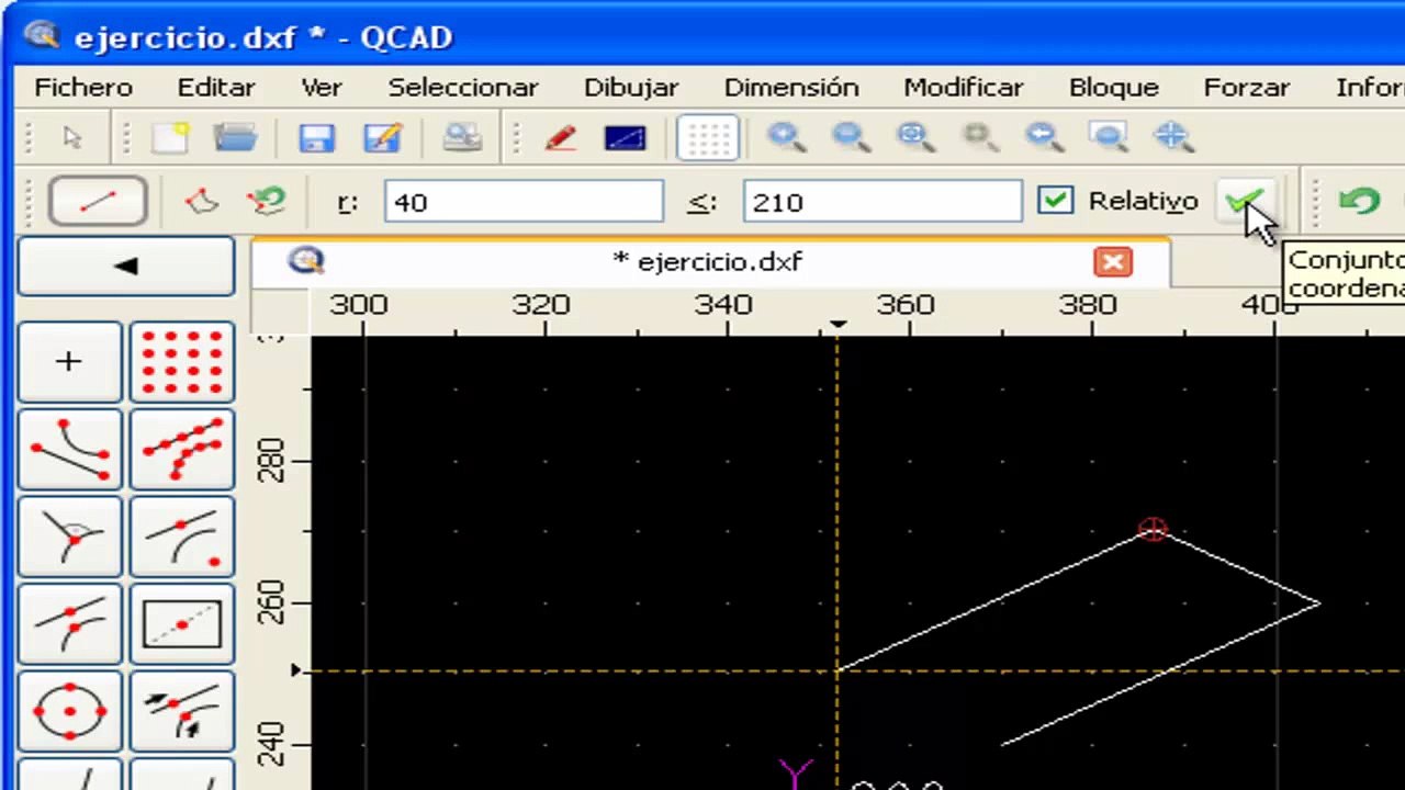 05 QCad - Trazado de la Perspectiva Isométrica