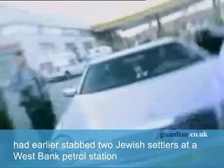 man run over twice by angry Israeli