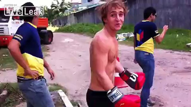 Guy gets knocked out