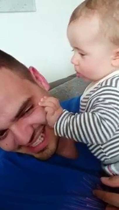 Huh Daddy's ear doesn't give milk