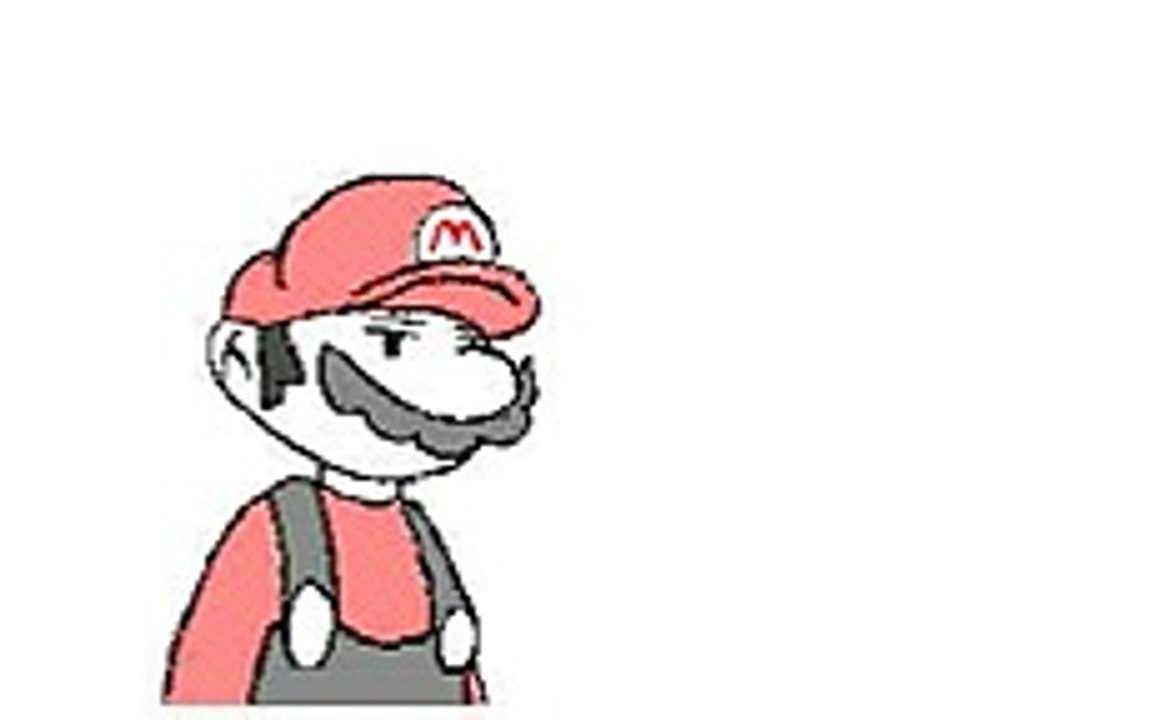 マリオが万引きをして事情聴取されているようです「刹那」うごメモ３Ｄ