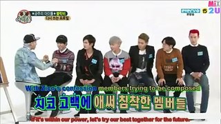 BLOCK B trying to compliment eachother/engage skinship (eng. subbed)