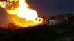 Pipeline catches fire near homes in Abruzzo, Italy