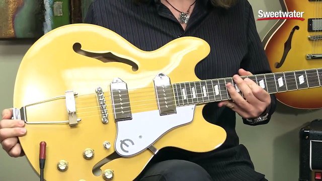 Epiphone Casino Goldtop Guitar Review by Sweetwater - video