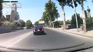 Insane Motorcycle Crash! Idiot Car!