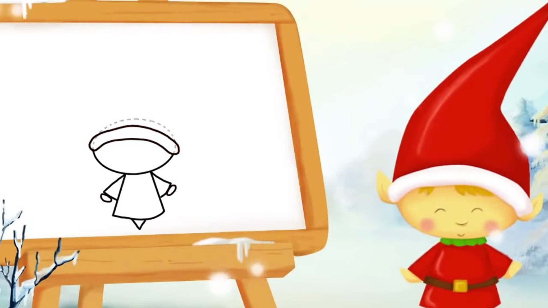 Comment Dessiner Un Lutin Facilement Dessin Noel: Dessin De Lutin Du Pere Noel Facile