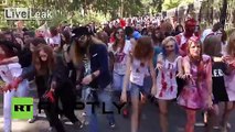 Russia: The Walking Dead! ZOMBIES invade St. Petersburg's Sosnovka Park