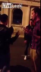 Chav girl runs her mouth at lads