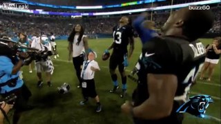 6 Year old boy battles Brain cancer and hangs out with the Carolina Panthers