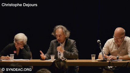 Bande annonce - ​Journées du SYNDEAC à Avignon​,​ 11 juillet 2015 : ​i​ntervention de Christophe Dejours, Professeur et