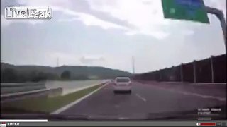 Scary head-on collision