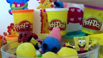 Surprise Eggs Peppa pig play doh surprise eggs spongebob toy [NEW]