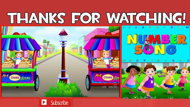 Songs for Children ♫ Hot Cross Buns Nursery Rhyme With Lyrics Cartoon Animation Rhymes ★