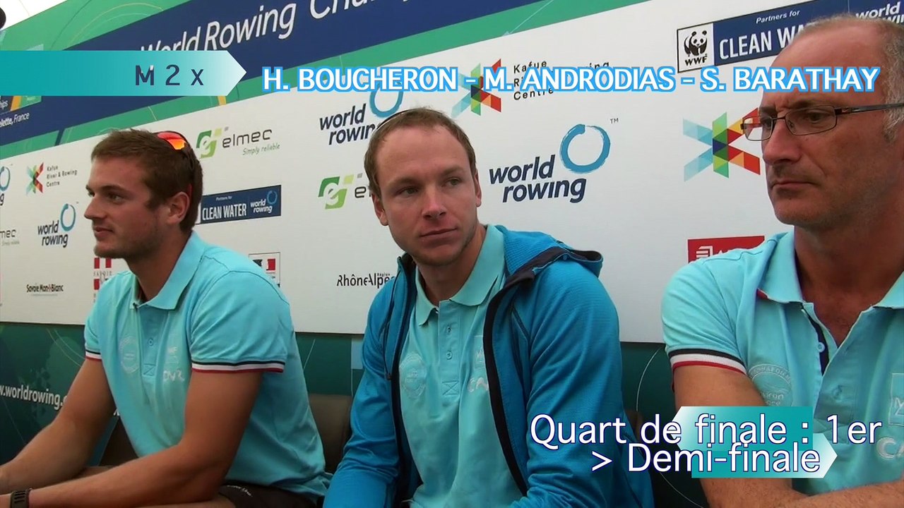 Championnats du monde Aiguebelette 2015 - Quart de finale M2x
