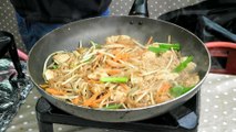 London Street Food from Thailand. Pad Thai Noodles at Camden Lock Market