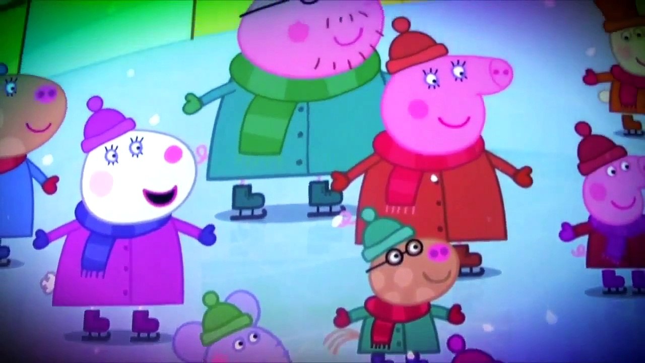 PEPPA PIG snowy mountain | daddy pig and george pig go skiing |book reading for kids
