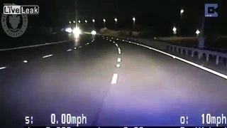 Footage shows police car DELIBERATELY crash into vehicle