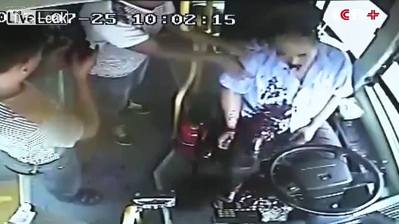 Driver Pulls over Bus Safely before Puking Blood & Losing Consciousness