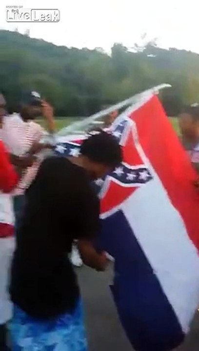 Bloods & Crips Waiting At The KKK Meeting Little Rock Arkansas