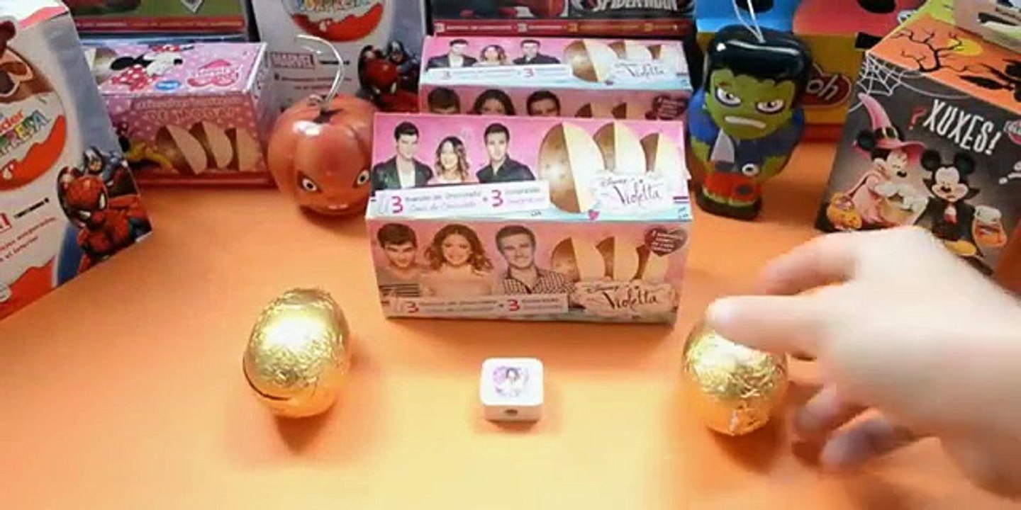 3 HUEVOS SORPRESA DE VIOLETTA | HUEVITOS KINDER SORPRESA DISNEY DE CHOCOLATE