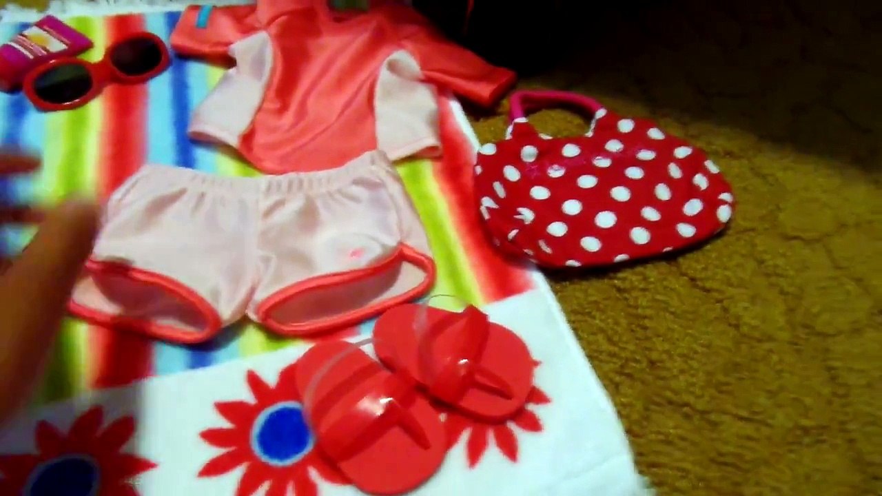 How to pack a Travel for your American Girl Doll Island/Beach style