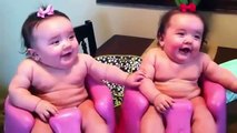 Funny Twin baby girls Laughing, Crying, and then Laughing again