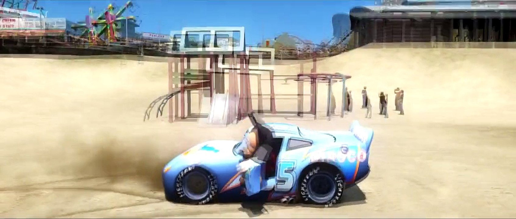 Mickey Mouse meets Frozen Anna Princess of Arendelle & they have Fun with Mcqueen DINOCO & TOW MATER