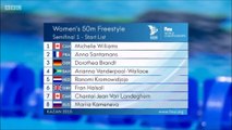 50m libre F (demi-finales) - ChM 2015 natation