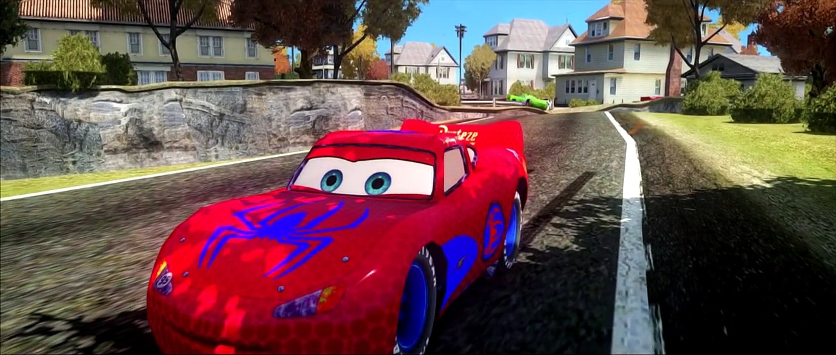 The Amazing SpiderMan with his Spiderman McQueen Cars & Hulk with his