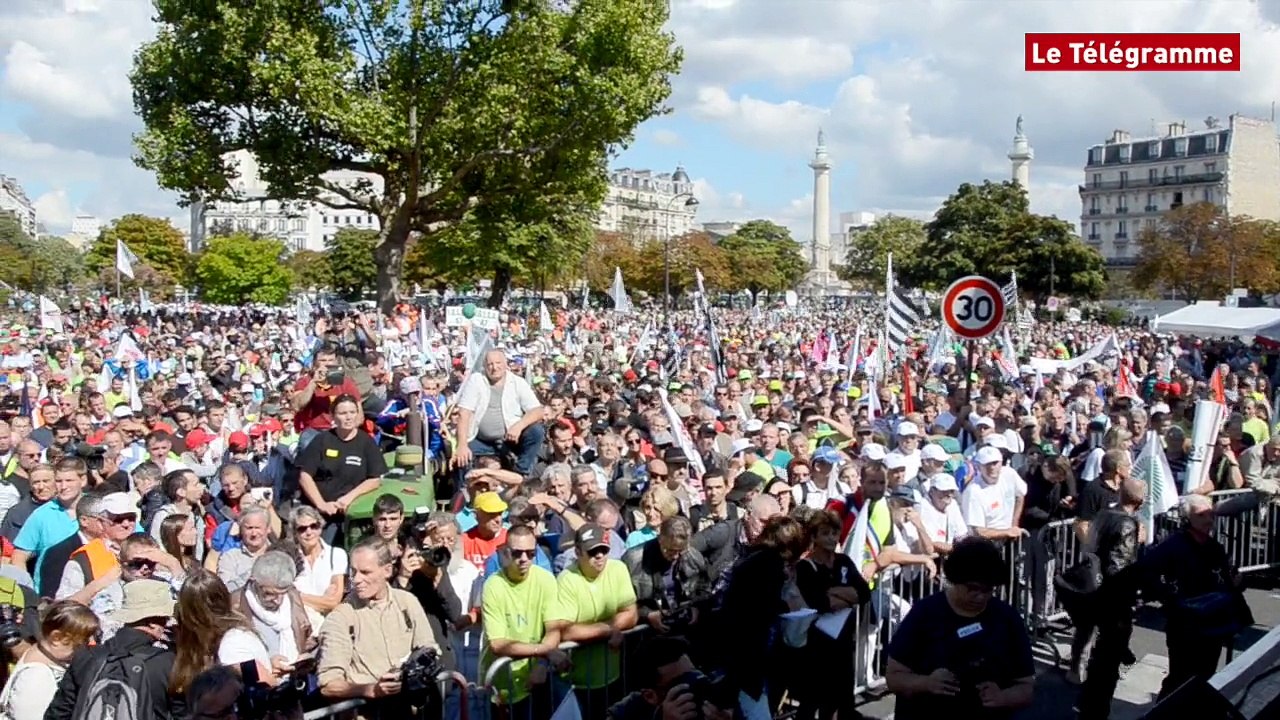 Paris. Xavier Beulin face aux agriculteurs