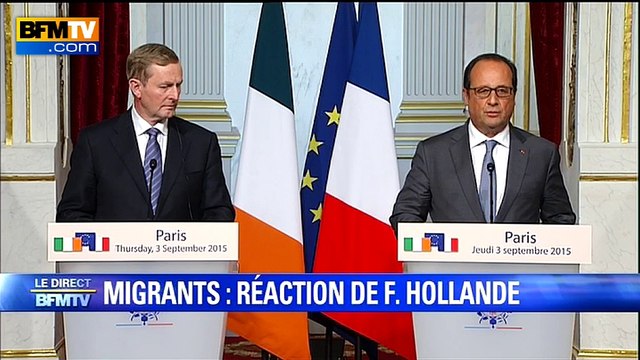 Réfugiés et migrants: Hollande et Merkel proposent un mécanisme permanent et obligatoire