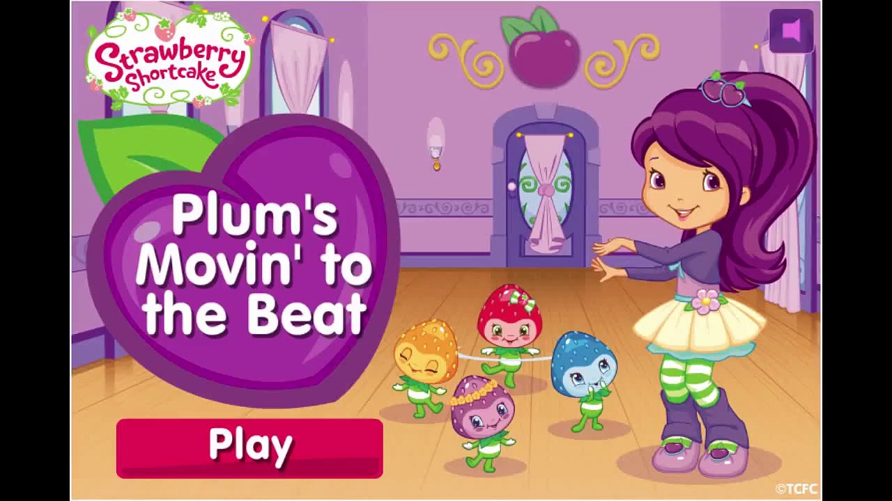 Strawberry Shortcake Cartoon Animation Plum's Movin' to the Beat Game Play Walkthrough