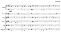 Händel - Sarabande (Barry Lyndon version) with score
